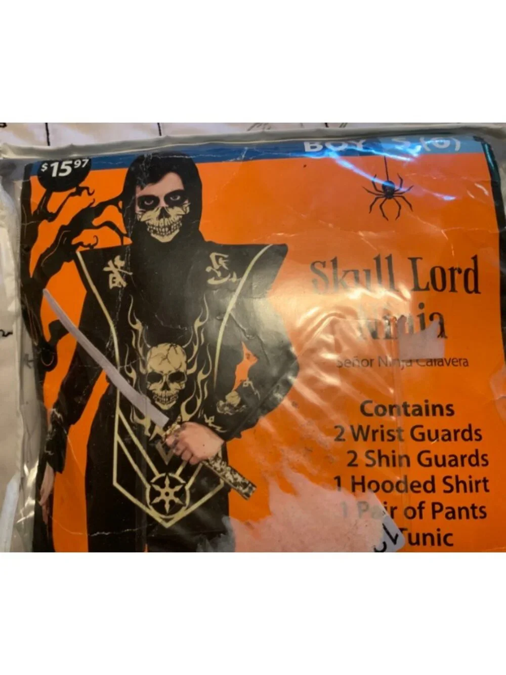 Halloween Costume Skull Lord Ninja Boys Size Sm (6)